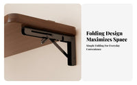 Foldable Design Foldable vertical surfaceMounted Table Sturdy backing vertical surfaceMounted d-ropflap Table adaptable Space-Saving Furniture adaptable for Students, Apartment Dwellers, homeowners, Small areas, Home Office, Balcony, Bedroom