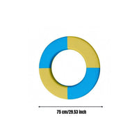 Alternating Segments Floating Safety Loop Nautical Gift Rescue Loop Loop Sun Resistant Blue Yellow Rescue Loop Lightweight for Water Use