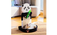 Pandas Cat Scratching Pillar Sisal-Wrapped Cat Scratching Pillar with Bed Vertical for Cats, Kittens