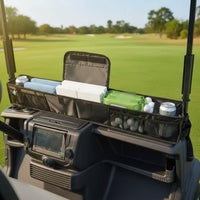 Links Cart Front Storage Basket No Drill Installation Links Cart Vehicle Accessory Multi-Compartment Large Capacity