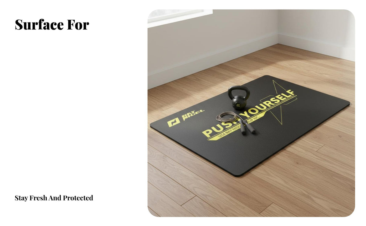 Sound Insulating Shock Absorbing Workout Mat Noise Reducing Shock Absorbing Workout Pad Floor Protection Large Home Gym Mat High-Density for Couples