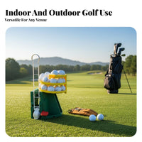 Creative Gift Automatic Golf Ball Dispenser No Batteries Required Semi-Automatic Golf Ball Dispenser Large Capacity for Beginners, Backyard