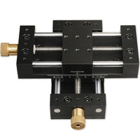 Precision Displacement Stage Stable Manual Linear Stage Sturdy Sliding Table for Researchers, Hobbyists, Scientific Facility