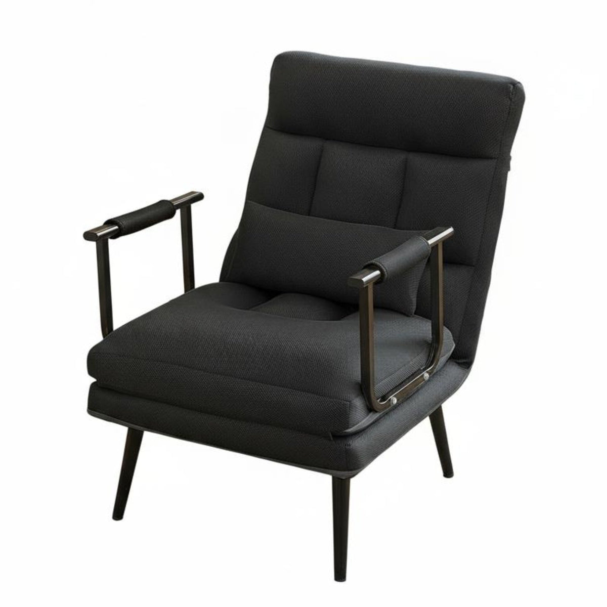Adjustable Backrest Foldable Nap Chair two-in-singleUse Padded Folding Armchair Space-Saving Recliner Lightweight for Office Workers, Students, Adults, Bedroom, Dorm Room, Balcony, waterside