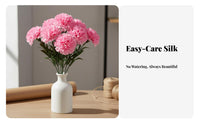 Decorative Carnation Spray Lifelike Blooms Fade Resistant for Party Centerpieces
