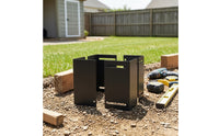 Post Protector with Screws Easy-to-Install Metal Post Sleeve with Boring Tool Heavy-Duty Hardware for Contractors