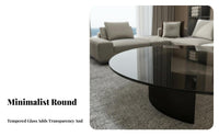 Modern design 2-Tier circular table Minimalist Aesthetic Living Room Furniture Italian Inspired Easy to Clean for Interior Designers, Homeowners, Office Managers, Lounge, Reception Area