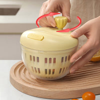 Easy to Clean Salad Dryer Effortless Operation Manual Vegetable Dryer Multi-Functional for Kitchen