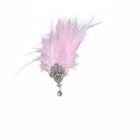 Handmade Vintage Bridal Headpiece Elegant Design Bridal Feather Clip Easy to Wear Feather Hair Clip Lightweight for Brides, Performers, Weddings, Formal Events, Themed Parties