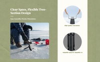 Portable Fishing Rod Holder, Removable, Adjustable, Outdoor