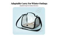 Crossbody Strap Clear viewing panel avian Satchel Warm Lining Astronaut Pet Backpack Portable journey carrier Breathable Design for Parrot Owners, journobservers, strolling, veterinary professional Visits, awaydoor, Camping