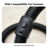 Easy to Install Vacuum Cleaner Hose Long-Lasting Corrugated Suction Hose Wear Resistant Flexible Vacuum Pipe Extendable for DIY Enthusiasts, Repair Professionals, Professional Cleaners, Home Cleaning, Workshop, Car Detailing