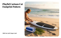 2 Pieces Ride Board Traction Pad Soft & Comfortable Foam Deck Pad Foam Deck Grip Lightweight Board Grip Mat Trimmable