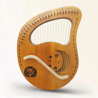 Lyre Instrument Metal Strings Lyre Wooden Harp for Beginners, Artists, Music Practice