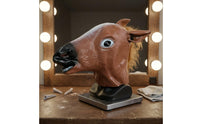 Horse Head Costume Headpiece Black Muzzle Full-Horse Head Headpiece Pointed Ears