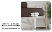 Waterproof PU Leather Foldable Massage Bed Water-Resistant & Oil-Proof Portable Massage Table Easy to Clean Eyelash Extension Bed High-Density Foam for Estheticians, Physical Therapists Artists