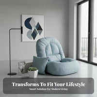 Foldable Design Adjustable Backrest Lounger Soft and Comfortable Adjustable Floor Lounger Multi-Functional Lounge Seat Complimentarystanding for Adults, Students, Gamers, Reading Nook, Bedroom, Bay Window, Dorm Room