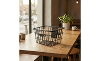 Metal Wire Scooter Storage Basket Easy to Install Scooter Basket with Bracket Long-Lasting Spacious for Daily Commute