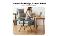 High spinerest Ergonomic Computer Chair Lumbar Assistance Office Furniture effortless Rolling casters rotating Seat Adjustable Height for Students, telecommuter Workers, Adults, Study Room, Workspace, Bedroom
