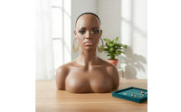 Mannequin Head Makeup Female Bust Mannequin Jewelry Display Bust for Photo Photography