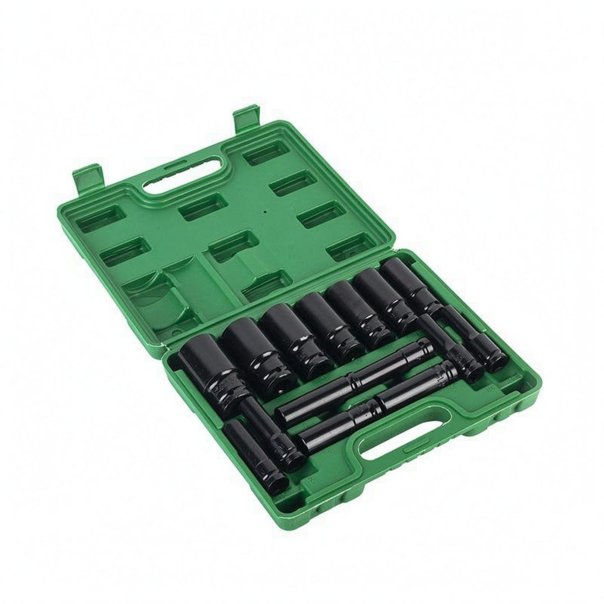 Electric Wrench Socket Set Hex-Style Sockets Hardware Kit  Storage Slots
