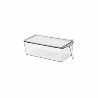 Pull-Retractable Fridge Drawer Space-Saving Stackable Drawer Organizer Optional Divider Clear View for Residents