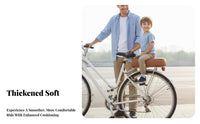 Soft & Comfortable Cycle Rear Seat Cushion High-Density Foam Universal Bike Rear Saddle Easy Installation for Children, Commuting, Cycling