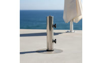 Rust-Resistant Stainless Steel Umbrella Sleeve Long-Lasting Umbrella Base Tube Heavy-Duty Sunshade Base Insert Polished Surface for Patio, Garden, Balcony