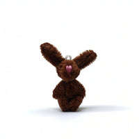 Rabbit Pendant with Loop Soft Bunny Pendant Small for Keychains