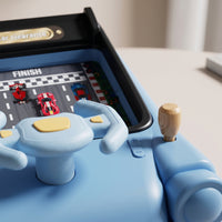 Tabletop Game Interactive Tabletop Driving Game Sound Effects Driving Toy with Steering Wheel for Kids, Toddlers, Playroom