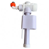 Wall-Mounted Toilet Cistern Fill Valve White Plastic Concealed Cistern Valve
