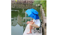 Double-Layer Umbrella Hat with Ice Sleeves Protection Umbrella Hat Compact Sunhat Lightweight for Gardeners