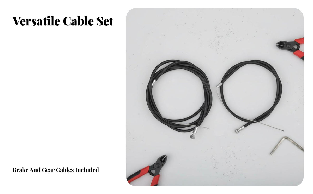 Bike Brake and Gear Wire Set Wear Resistant Brake Wire Housing Kit Cycle Drive Line Kit Rust-Resistant for Garage