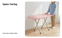 Multipurpose Portable Student Study Table Easy Assembly Portable Study Table Sturdy & Long-Lasting Space-Saving Writing Desk Wear Resistant for Dorm Residents, Apartment Dwellers, Bedroom, Living Room, Balcony, Outdoor