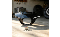 Front Fairing with Mounting Hardware Compatible Motorcycle Fairing Shell Aerodynamic for Custom Builds