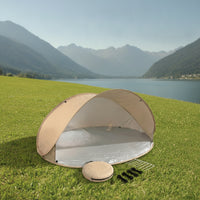 Portable Kids Beach Tent Half-Enclosed Spring-up Beach Tent Ventilated Spring-up Sun Shelter Windproof for Camping