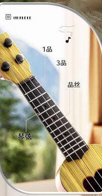 Cartoon Dinosaur Ukulele Toy for Kids Early Music Education