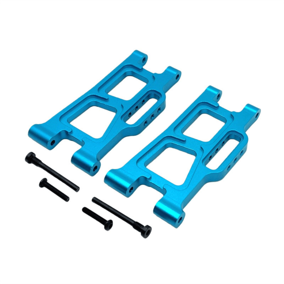 2 Pieces Rear Lower Swing Arm Anodized Finish Rear Lower Shock Absorption Arm RC Car Upgrade Part for Rough Terrain