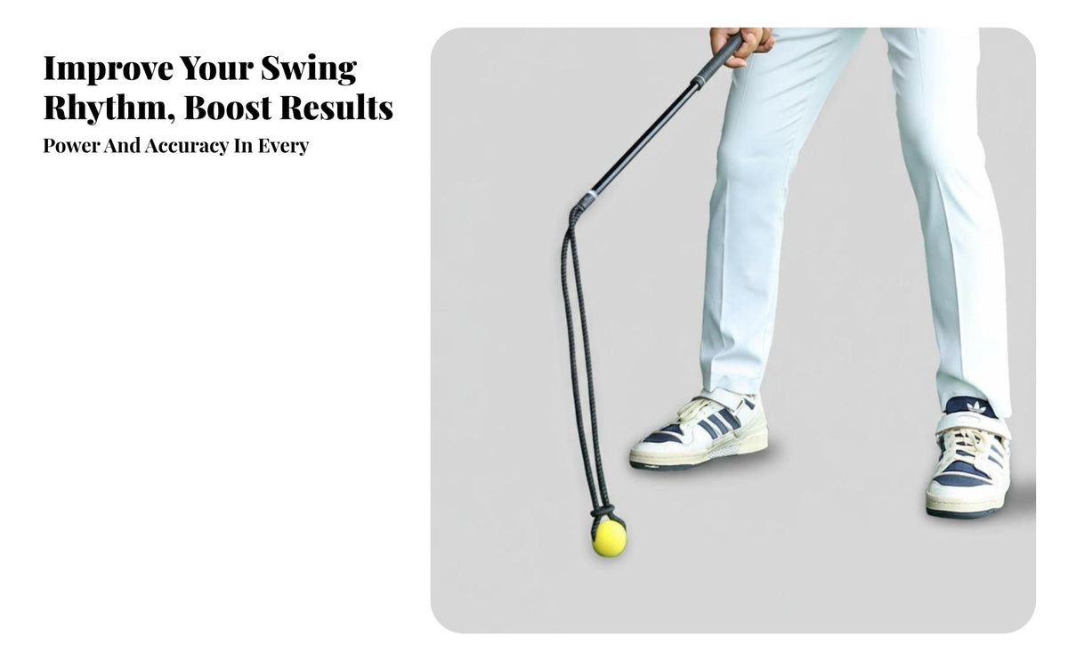 Golf Rhythm Training Rope Improves Flexibility Golf Swing Tempo Posture Ion Weighted Swing Practice for Before-Round Exercise, Indoor