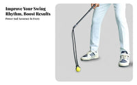 Golf Rhythm Training Rope Improves Flexibility Golf Swing Tempo Posture Ion Weighted Swing Practice for Before-Round Exercise, Indoor