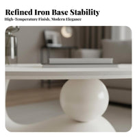 Irregular Shape Sculptural Coffee Table Artistic Design Coffee Table with Storage Modern Aesthetic Living Room Furniture High-Temperature Resistant for Art Lovers, Apartment Dwellers, Homeowners, Lounge Area, Home Office, Bedroom