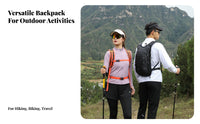 Adjustable Straps Lightweight Hiking Backpack Breathable Outdoor Sports Rucksack Multi-Pocket Design for Travelers, Cyclists