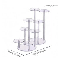 Perfume Display Stand Multi Level Tiered Display Stand Oval Base