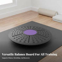 Wooden Balance Board Versatile Wooden Wobble Board Central Training Stability Disc Space-Saving Fitness Equipment High Weight