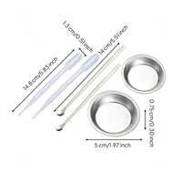 Mixing Dishes Metal Paint Mixing Set Easy to Combine Art Supply