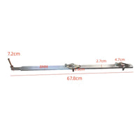 Luthier Ruler with Clamps Sturdy Guitar Neck Alignment Tool High Accuracy Gauge for Workshops