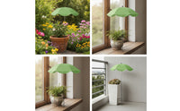 Scalloped-Edge Plant Protection Umbrella Overhead Garden Plant Shade Umbrella Sturdy Lightweight for Balconies