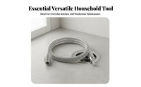 Heavy-Duty Toilet Clog Remover Easy to Use Drain Snake Auger Reusable for DIY Enthusiasts, Plumbers, Floor Drains, Home Maintenance, Kitchen