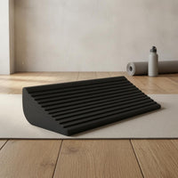 Ribbed Top Foam Exercise Inclined Block Textured Exercise Inclined Block Matte Finish Incline Board Rounded Edges for Stretching, Balance