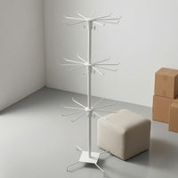 Metal Three-Tier Display Rack 72 Cm Tall Rotating Display Rack Space Saving for Counter, Table